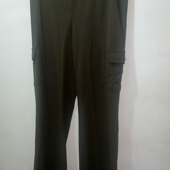 Madison Women's Cargo Jeans - Olive Green - Picture 2 of 4